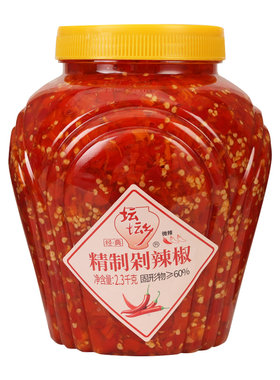 坛坛乡辣椒酱1.15kg/2.3kg拌饭酱剁辣椒剁椒鱼头朝天椒蒜香香辣