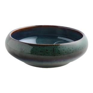 日式复古深盘沙拉盘日料碗圆形小菜精致配菜碗酱料碗窑变餐具家用