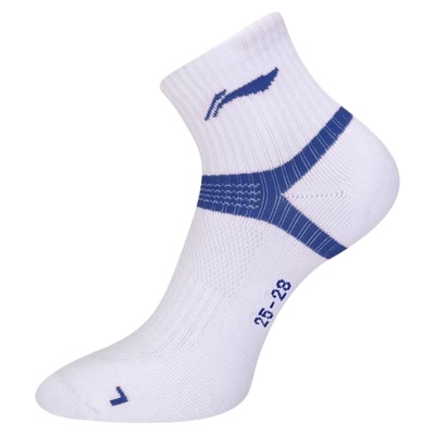 李宁运动袜子男女青少年短袜中筒专业羽毛球袜吸汗透气舒适毛巾底