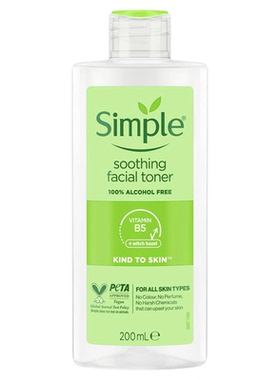 英国Simple清妍爽肤水柔润温和水
