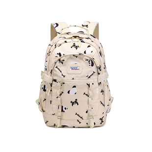 meowbunny熊猫抱抱 书包女大学生原创小众初中生高中生大容量背包