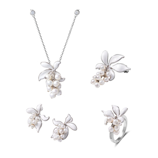 CIGALONG龙梓嘉宝珠茉莉珍珠项链耳钉戒指新中式珠宝