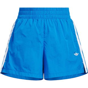Adidas/阿迪达斯正品三叶草女士宽松三条纹透气短裤KF0320