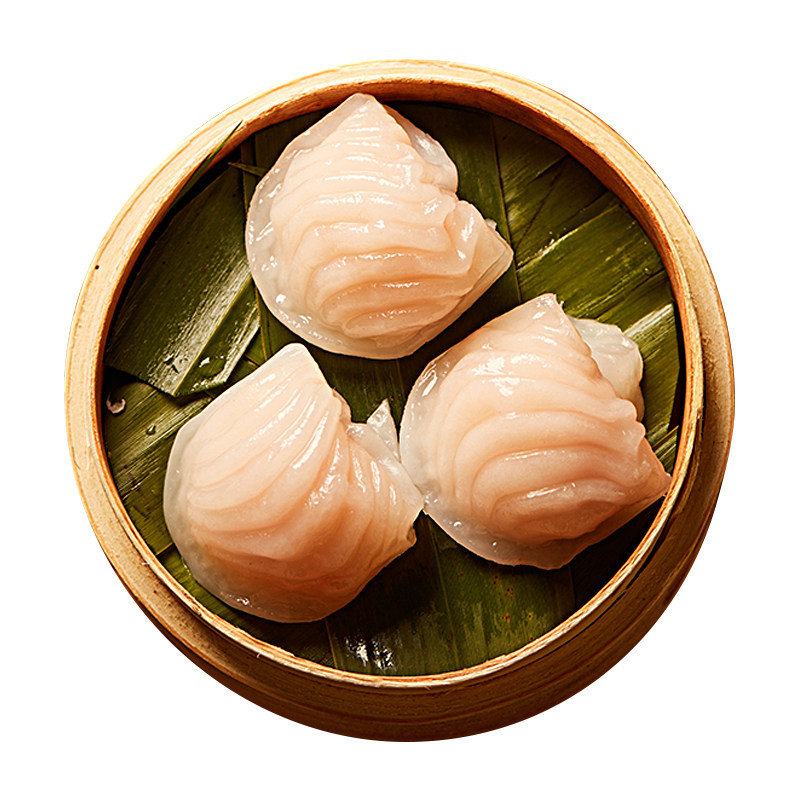 国联水产冬笋水晶虾饺皇广式早茶粤式茶楼点心早餐冷冻预制半成品