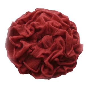 33 现货立陶宛手工女童秋冬针织连衣裙毛衣裙子真丝马海毛红色