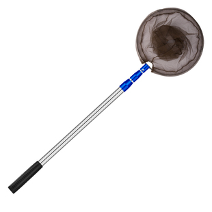 抄网全套抄网竿捞鱼网兜折叠伸缩不锈钢抄网杆操网钓鱼抄网头渔具