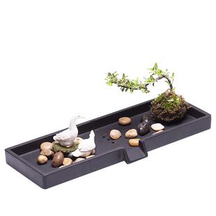 简约小鱼缸循环鱼池喷水流水器水景观瀑布摆件造景循环水装饰配件