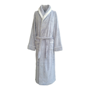 丽莎浴袍秋冬加厚加绒浴衣女可裹可穿家居服不掉毛速干吸水男睡袍