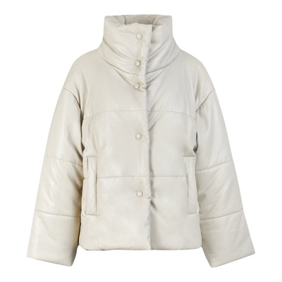 LattelierPU皮衣棉服短款