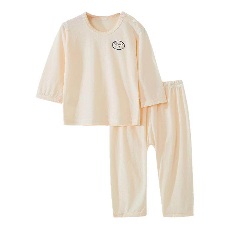 冰丝春夏婴儿内衣套装宝宝空调服