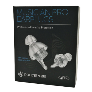 ROLLTEEN若听降噪耳塞乐队架子鼓DJ蹦迪电音乐演唱会保护听力敏感