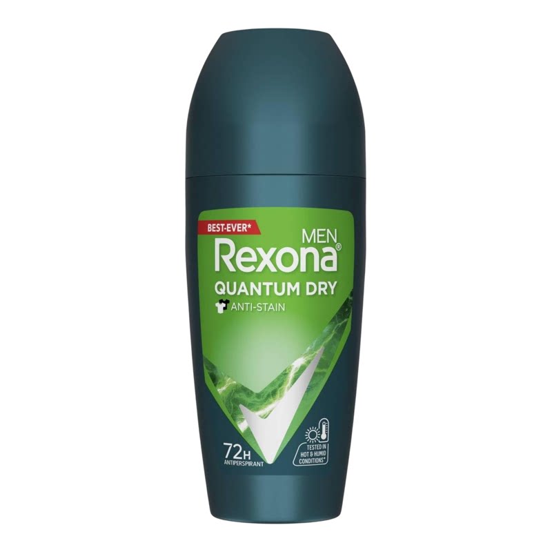 Rexona男士动感干爽走珠止汗露45ml香体男女通用不黏腻无刺激进口