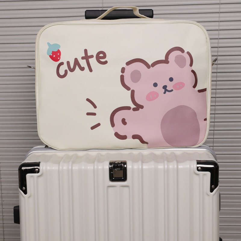 卡通便携防水手提旅行收纳批发收纳袋拉杆衣物可套拉杆包包行李袋