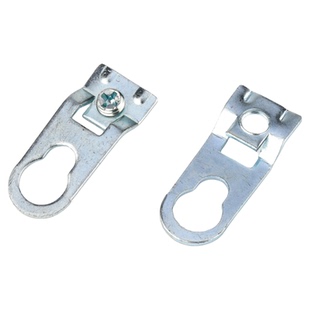 铝合金相框挂钩暗挂五金配件晶瓷画画框背板挂钩镜框圆孔锯齿挂钩