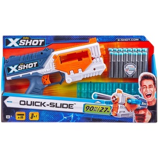 ZURU枪 XSHOT枪特工非凡软弹枪迷你发射器飓风弹夹系列儿童玩具枪