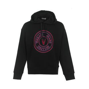 【自营】Versace Jeans Couture范思哲男士休闲连帽印花长袖卫衣