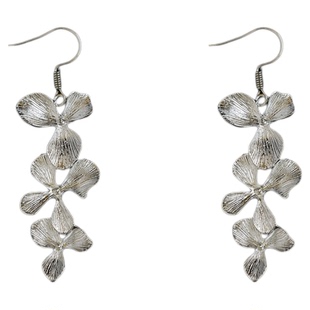 Vintage古着Silver-plated flowers项链复古项链