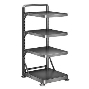 卡贝厨房台面置物架家用多功能锅具收纳架多层橱柜灶台分层放锅架