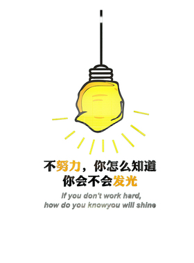 高三自习培训机构墙贴教室布置