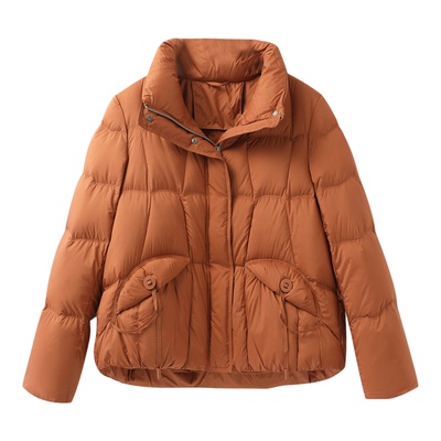 MaxTu短款显瘦90白鸭绒羽绒服