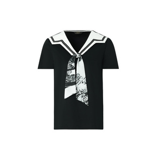 莱芙艾迪儿女士夏季短袖针织衫上衣1W2S23024