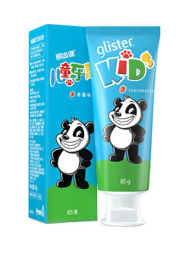 安利儿童牙膏固齿防蛀草莓味