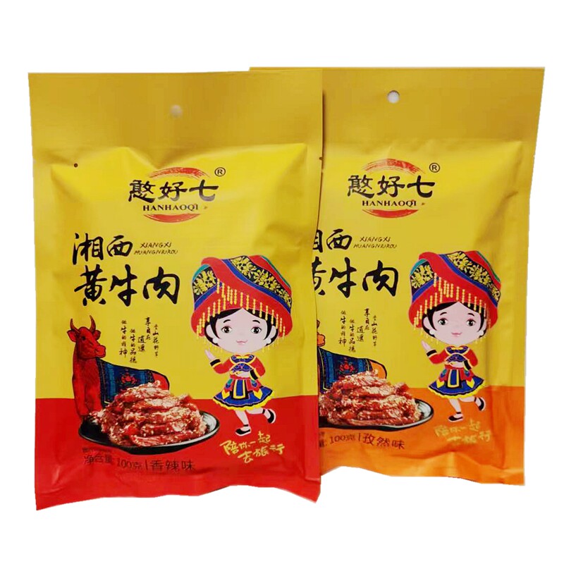 张家界特产牛肉干熟食湘西黄牛肉
