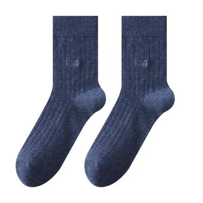 恒源祥防寒保暖抗菌羊毛中筒袜男