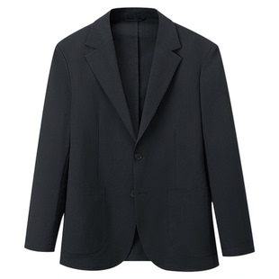 HLA/海澜之家山不在高系列休闲西服2026春夏新款两粒单排扣外套男