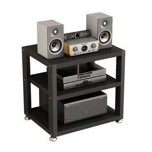 电视柜边小型功放机架胆机支架耳机放大器解码器CD机点歌机收纳架