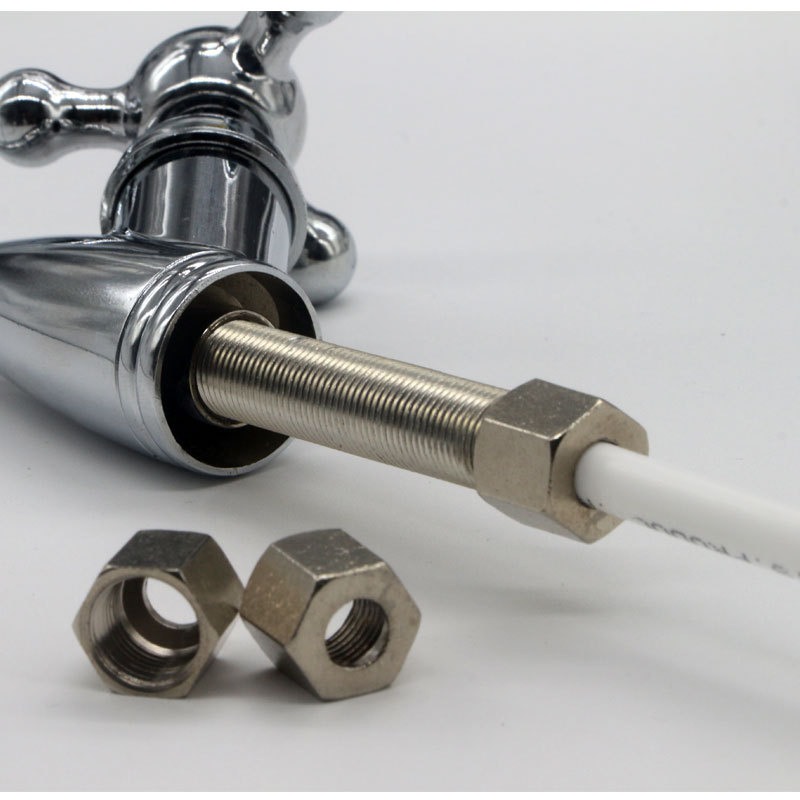 净水器配件2分鹅颈水龙头螺帽直饮水龙头配件固定六角螺母细牙