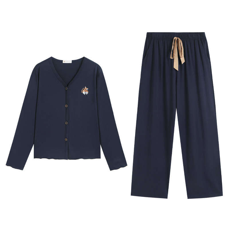 春秋季柔软棉时尚休闲家居服套装