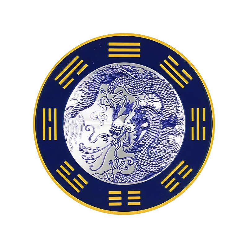 青龙牌水龙头上用自粘青龙大吉贴
