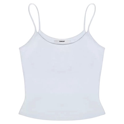 Backless solid color pullover sleeveless top露背套头无袖上衣