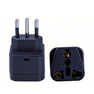 南美巴西转换插头转换器家用电源插座三圆孔出国欧洲旅行里约专用