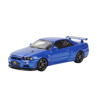日产尼桑GTR R34 V-SPEC天际线 FH 1:64 GTR仿真合金汽车模型收藏