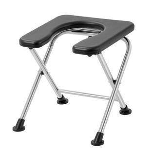可孚老人不锈钢坐便器可折叠孕妇坐便椅便携式马桶坐便凳蹲厕家用