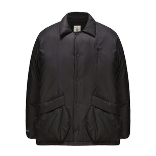 TIRES 23AW 日系复古翻领羽绒服 轻薄鸭绒宽松阔版面包外套男女
