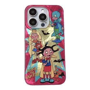 SHERRY*ins风甜酷搞怪可爱玫粉小魔女蒙娜适用于苹果16ProMax手机壳iPhone15Pro小众少女心14简约13卡通清新