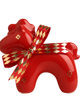 贝汉美2026新款陶瓷摆件马年生肖