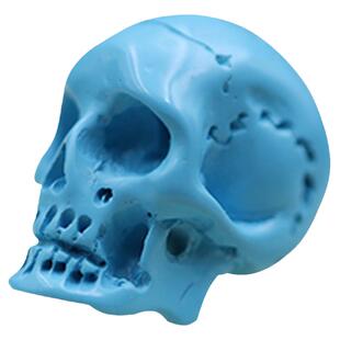 优化绿松石骷髅单珠雕刻件配饰顶珠背云配珠108手串隔片佛头配件