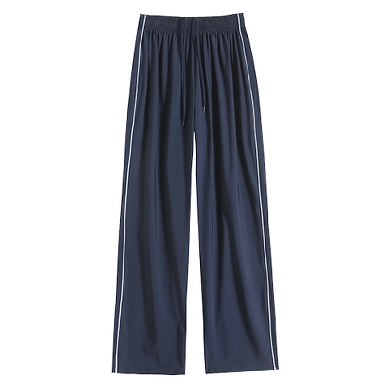 春秋冬季厚款校裤校服裤子加绒藏青蓝色一两杠小初高中学生保暖