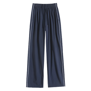 春秋冬季厚款校裤校服裤子加绒藏青蓝色一两杠小初高中学生保暖