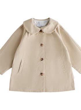 【新品】OAK FAMILY中长款夹克儿童春秋莱赛尔长袖外套风衣