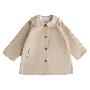 【新品】OAK FAMILY中长款夹克儿童春秋莱赛尔长袖外套风衣