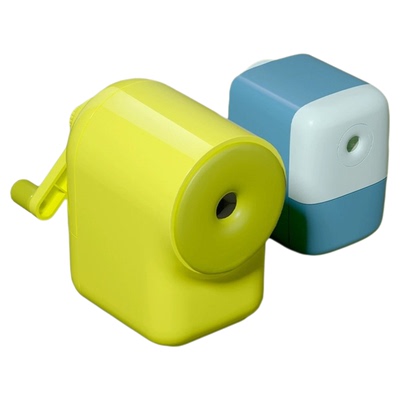 得力卷笔刀大口径手摇转笔刀小学生专用手摇转笔刀儿童削笔刀多功能削笔器铅笔刨笔机美术生铅笔素描削笔机