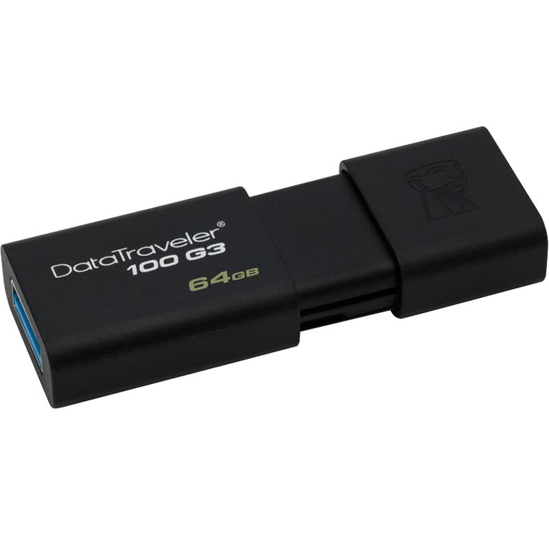 金士顿u盘64g高速USB3.0 DT100 G3学生U盘商务办公手机移动