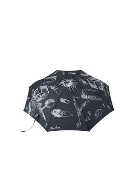 【惊喜特惠】Moschino/莫斯奇诺  男女同款满印简笔画印花雨伞