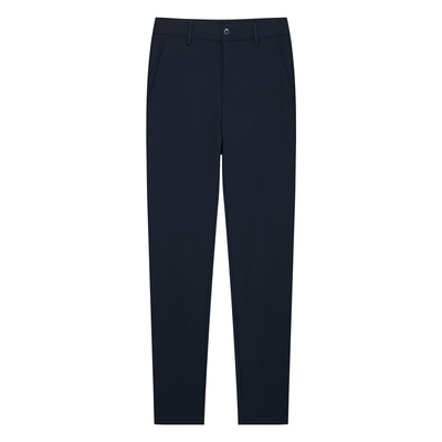 亨利格兰秋冬新品男商务休闲百搭通勤裤中高腰简约直筒厚款长裤子