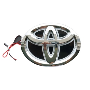 彩色发光车标LED车标灯日行灯适用锐志凯美瑞威驰白色前标志灯